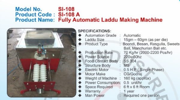108A Laddu Machine